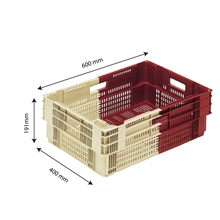 Caisses ajourées bicolores 35L